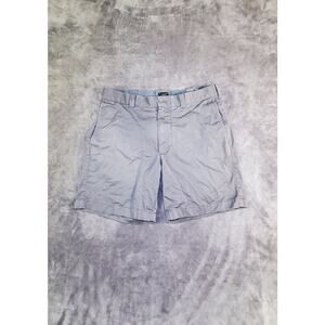 J Crew Chino Shorts Sz 31 Mens Gray Cotton Stretch Flat Front Casual 7" Inseam
